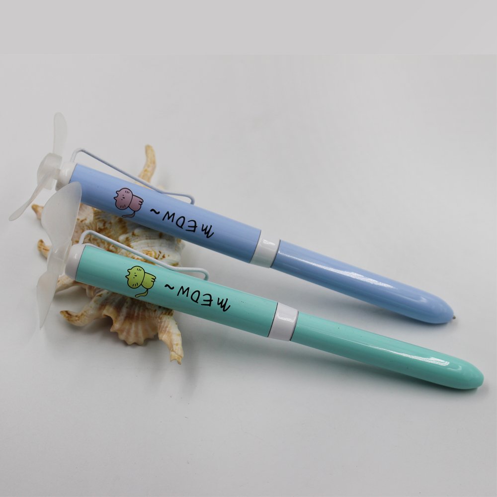 Factory Full Metal Material Multi-Function Pen Novelty Ballpoint Pen with Fan Design Multicolor Options Office School Supplies