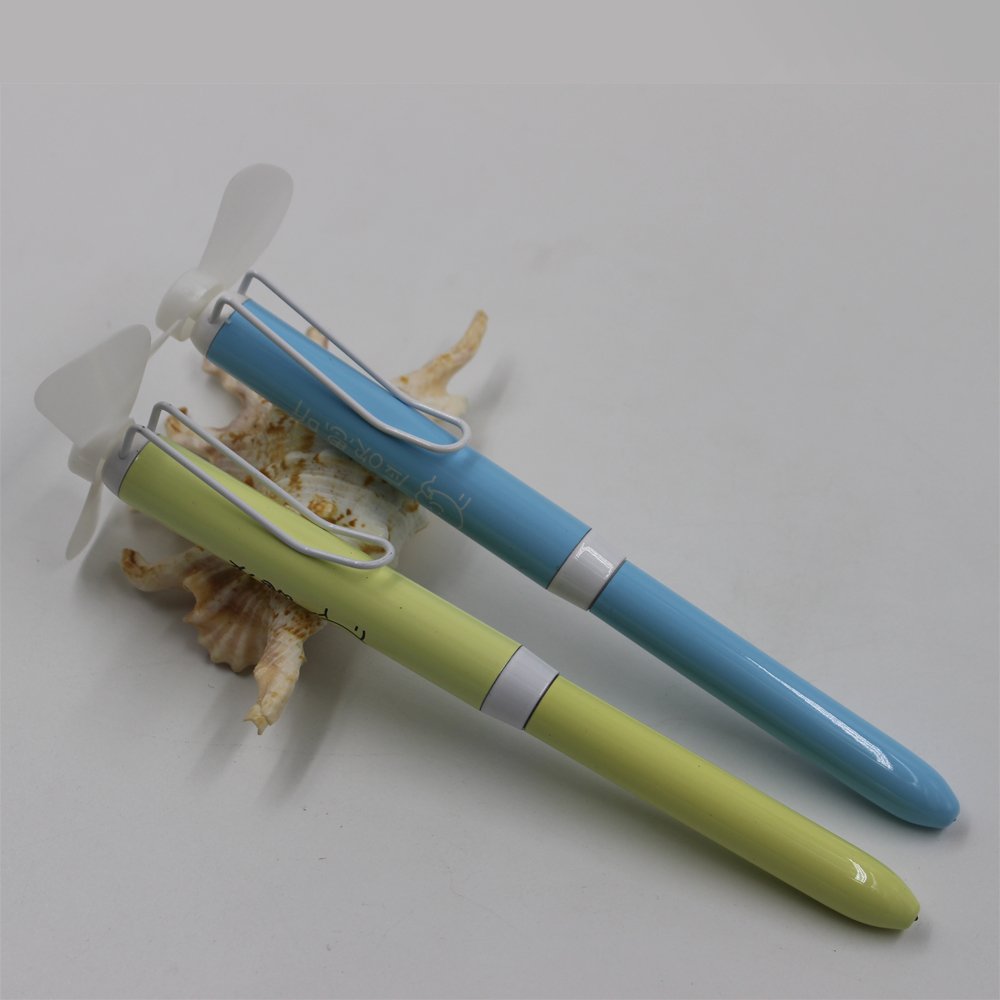 Factory Full Metal Material Multi-Function Pen Novelty Ballpoint Pen with Fan Design Multicolor Options Office School Supplies