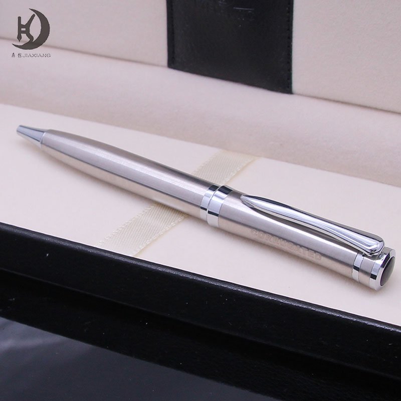 JQ-62 Luxury custom logo best fancy gift for professional writer executive smooth ballpoint writing pen signature metal pen set