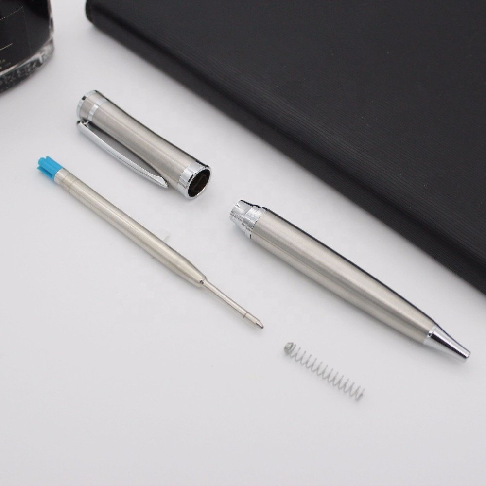 JQ-62 Luxury custom logo best fancy gift for professional writer executive smooth ballpoint writing pen signature metal pen set