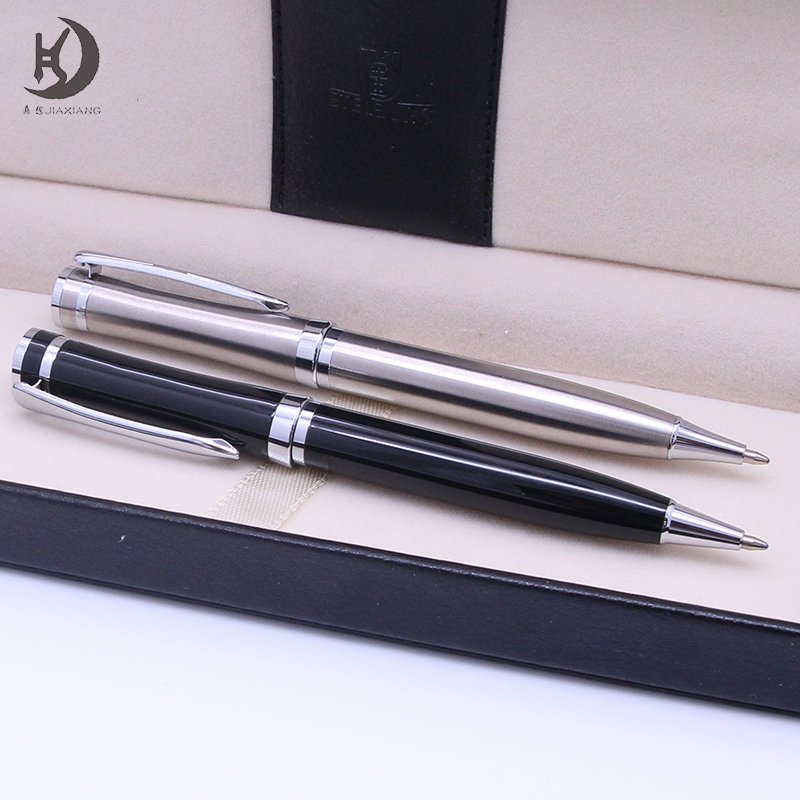 JQ-62 Luxury custom logo best fancy gift for professional writer executive smooth ballpoint writing pen signature metal pen set