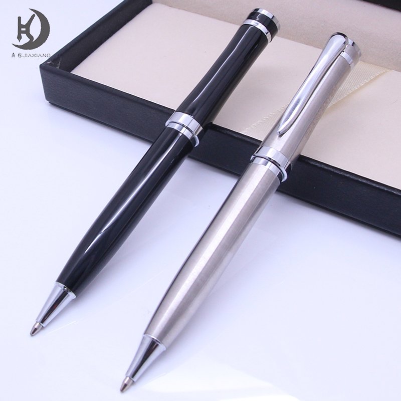 JQ-62 Luxury custom logo best fancy gift for professional writer executive smooth ballpoint writing pen signature metal pen set