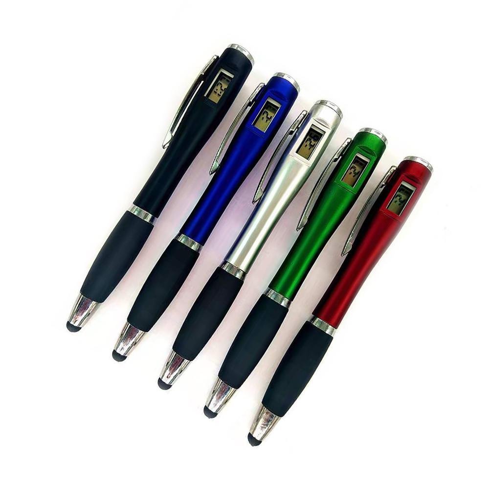 Ballpoint Pen With Digital Clock Touch Promotional Ball Pen With Watch