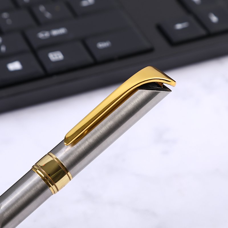 Factory Direct Business Economical black Gift Metal Brass Twist Ballpoint Pens With print Logo