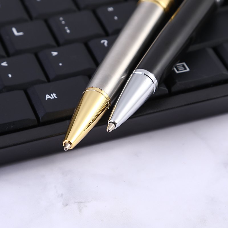 Factory Direct Business Economical black Gift Metal Brass Twist Ballpoint Pens With print Logo