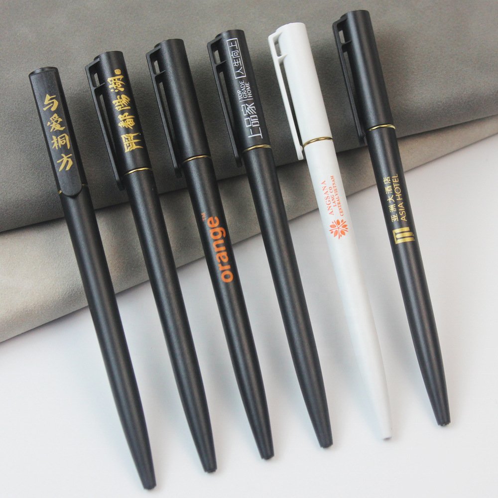 Simple and cheap express hotel promotion pen Plastic Twist ball pen with logo