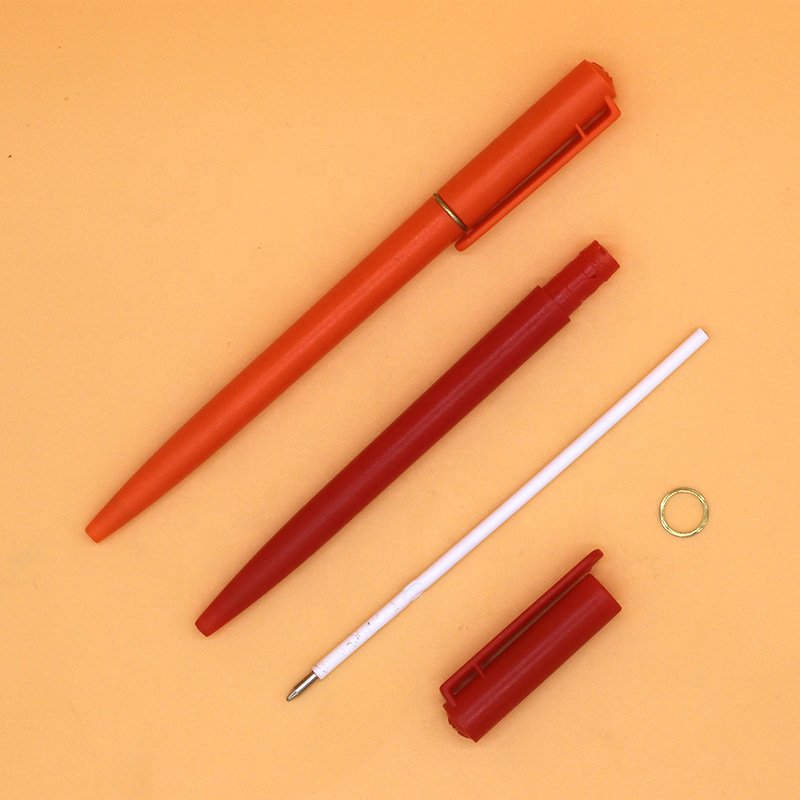 Simple and cheap express hotel promotion pen Plastic Twist ball pen with logo