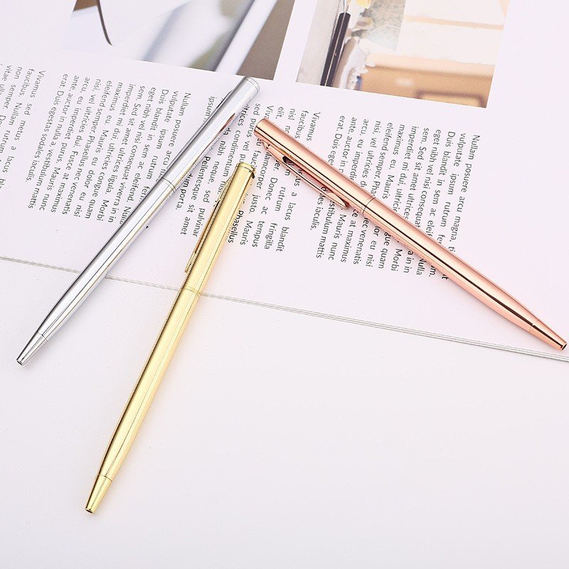 Hot Selling Business Metal Ball Pens New Design Slim Ballpoint Pen Business Gift