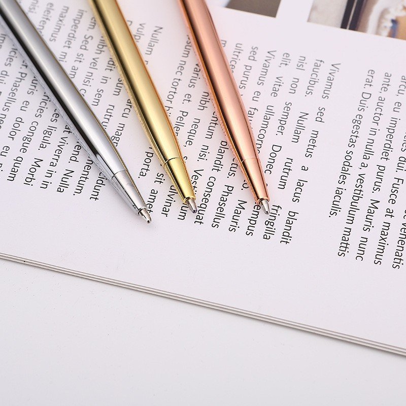Hot Selling Business Metal Ball Pens New Design Slim Ballpoint Pen Business Gift