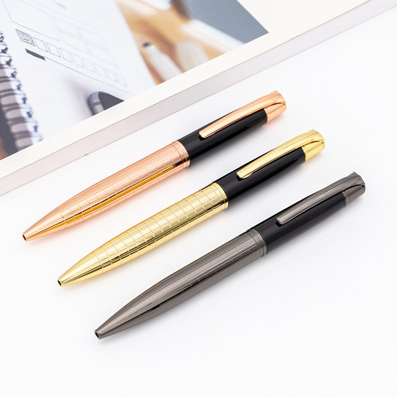 Black metal pen luxury new product promotion custom logo metal ballpoint pen