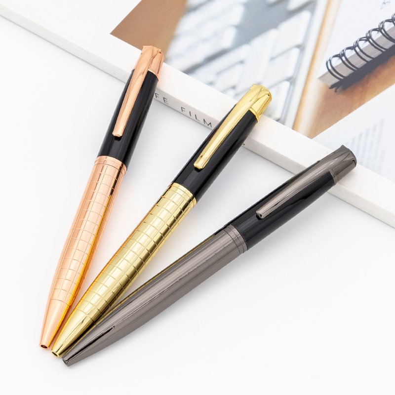 Black metal pen luxury new product promotion custom logo metal ballpoint pen