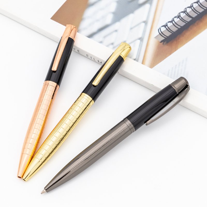 Black metal pen luxury new product promotion custom logo metal ballpoint pen