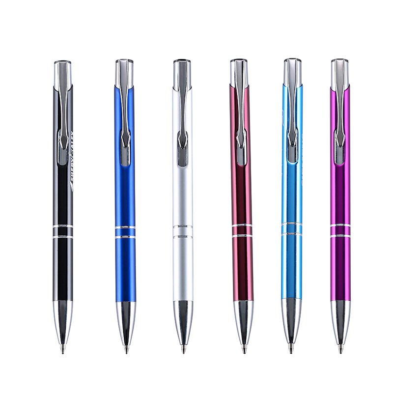 Hot Sale Cheap aluminium press Ballpoint Pen Advertising Promotional Pens-Retractable Metal Ballpoint Pen with custom logo