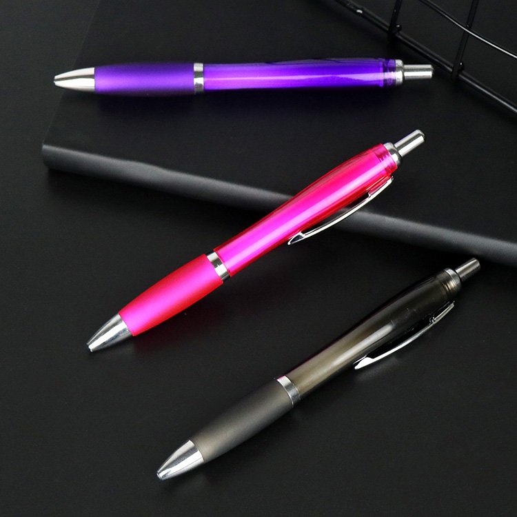 Orange Custom Personalised Ballpoint Pens Popular Promotional Business Pens with Company Logo Printed Cheap Plastic Pen Body