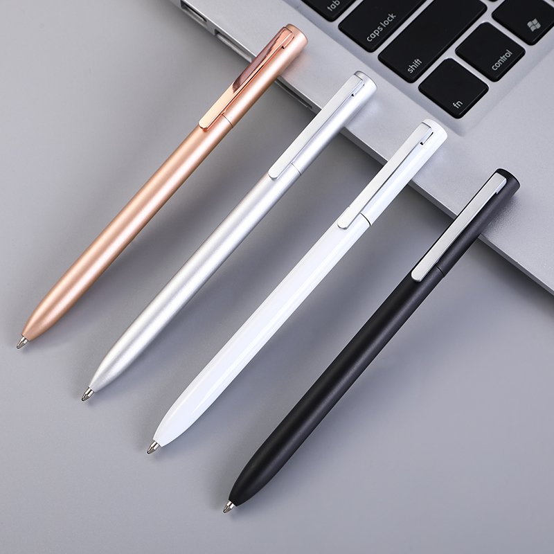 SHULI Penna gel 0.5MM Stylo Hot Selling Laser engraving Custom Logo Gift Metal Ball Ballpoint Pen