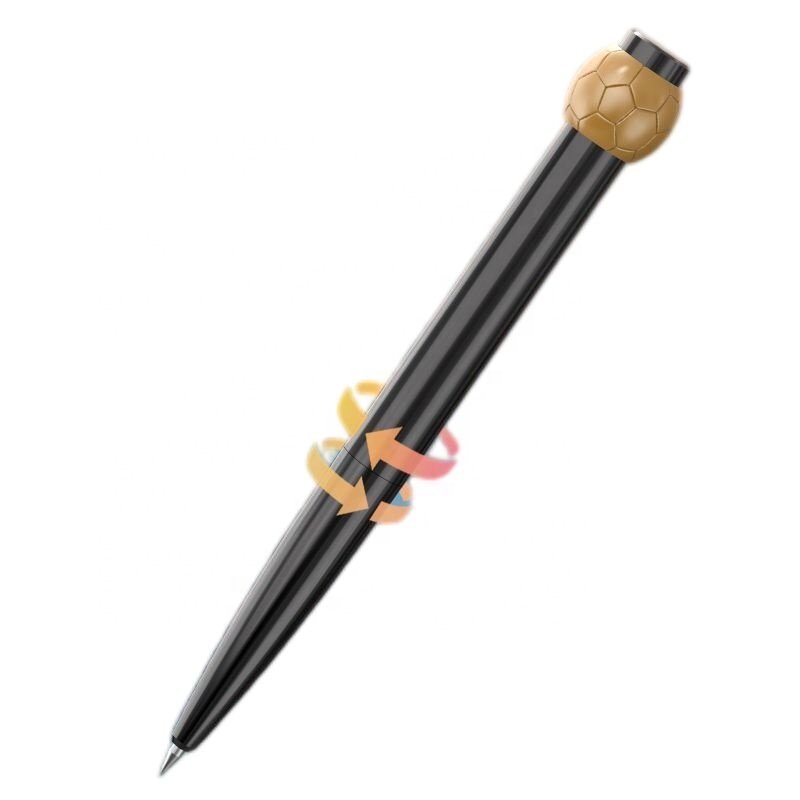 Novelty high quality heavy metal rolling twist funny toy office stress relief spinning pen ball pen metal