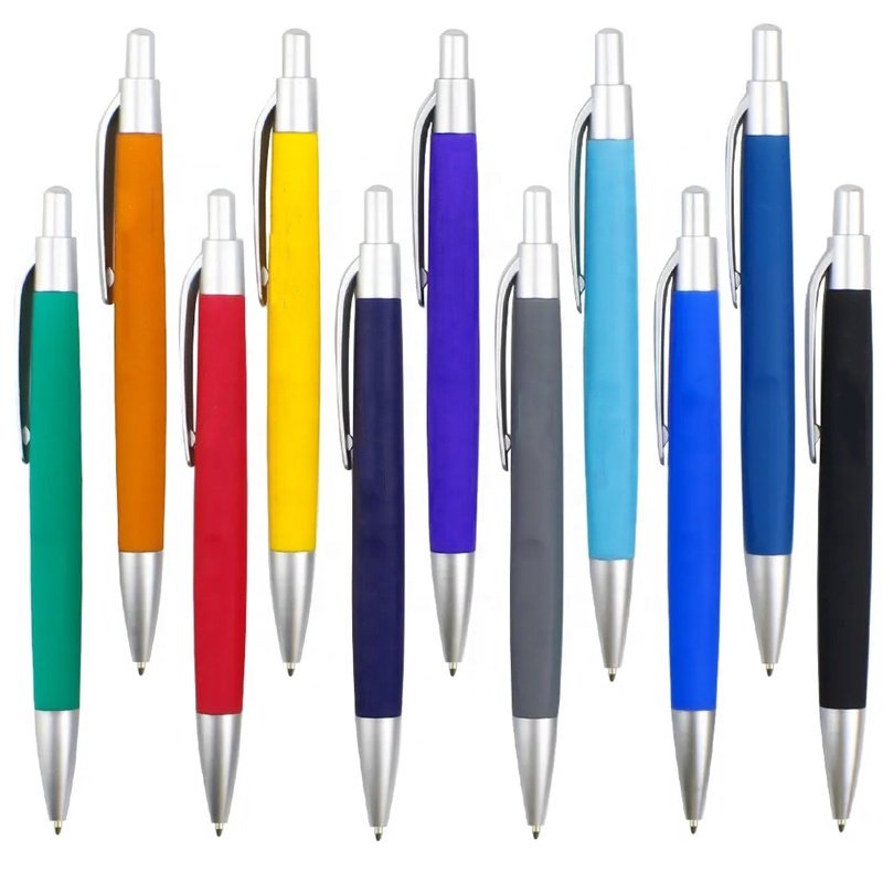 Custom logo pens plastic promotion ballpoint pen with company brand print ballpoint pen