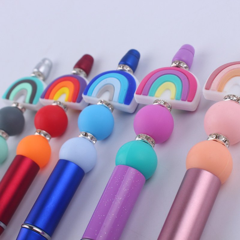 In stock Creative Ballpoint Pen Charms School Supplies Silicone Pen For Gift