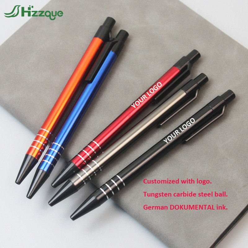 Custom Logo Metal Ballpoint Pen for Office and Hotel Use