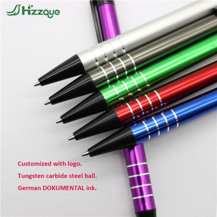 Custom Logo Metal Ballpoint Pen for Office and Hotel Use