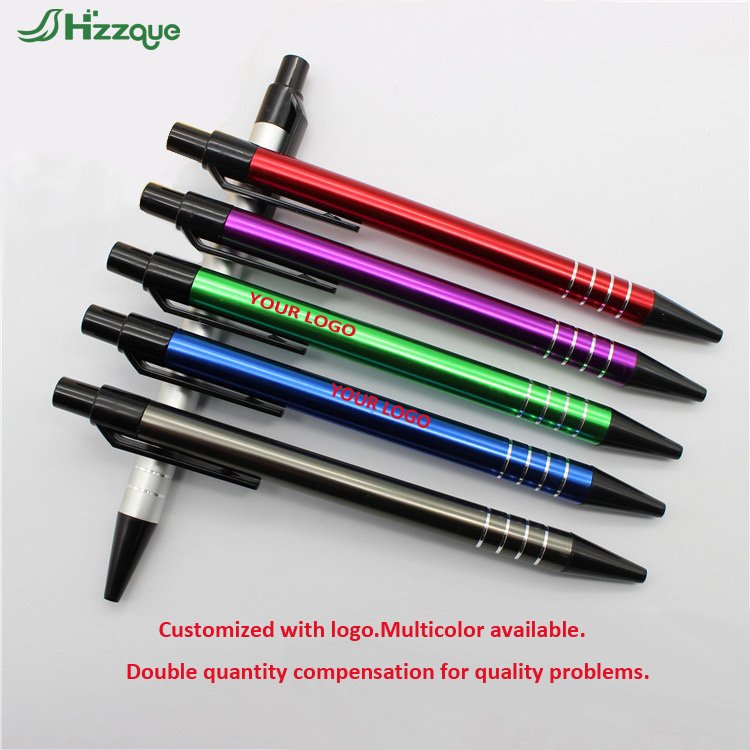 Custom Logo Metal Ballpoint Pen for Office and Hotel Use