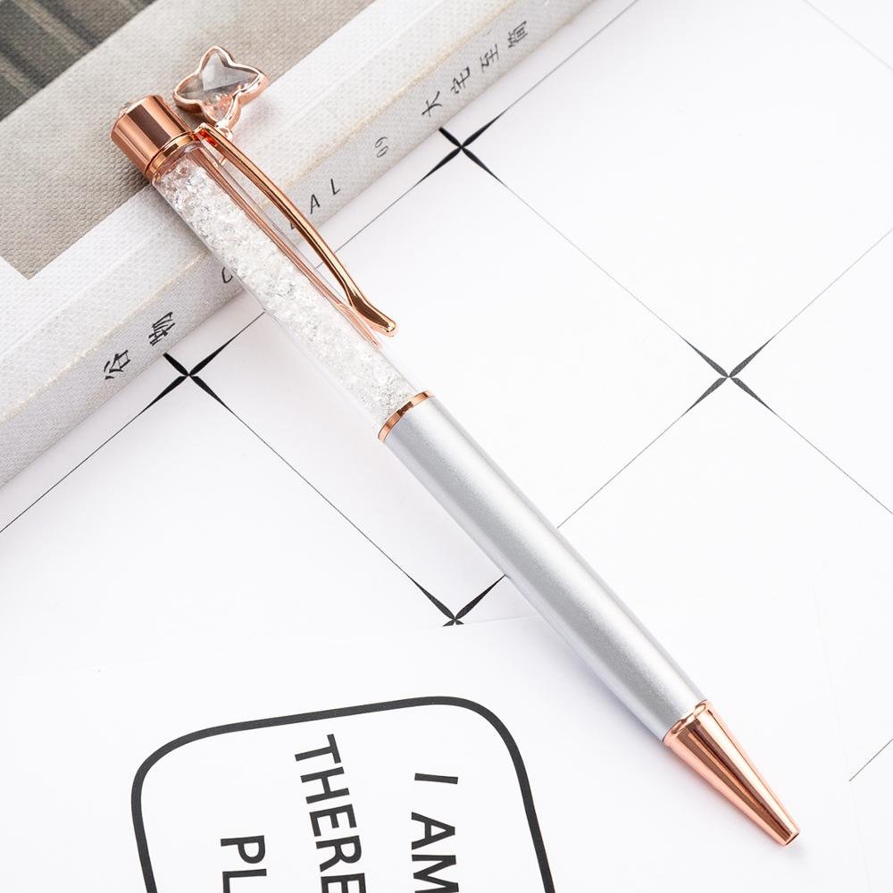 Crystal Ballpoint Pen with Dangling charms In Stock