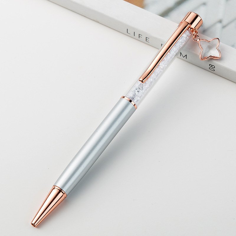 Crystal Ballpoint Pen with Dangling charms In Stock