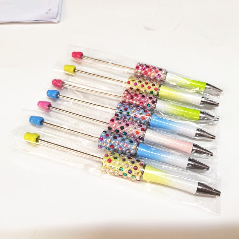 Candy Diamond Kids Diy Charms Beaded Gift Decorative Cute Ballpoint Ball Point Focal Pens Beadable Pens