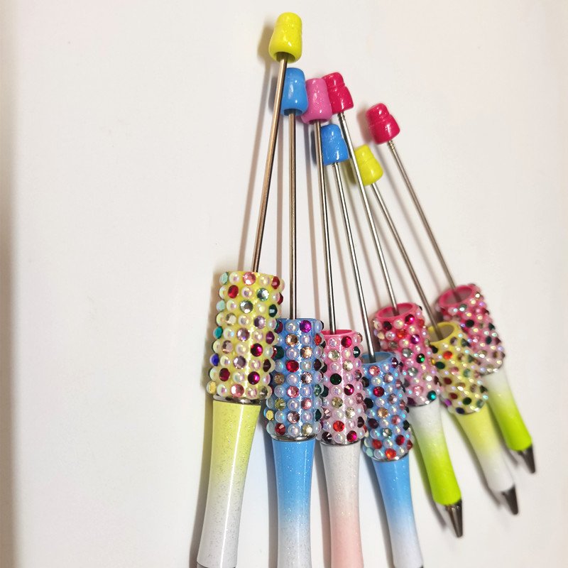 Candy Diamond Kids Diy Charms Beaded Gift Decorative Cute Ballpoint Ball Point Focal Pens Beadable Pens