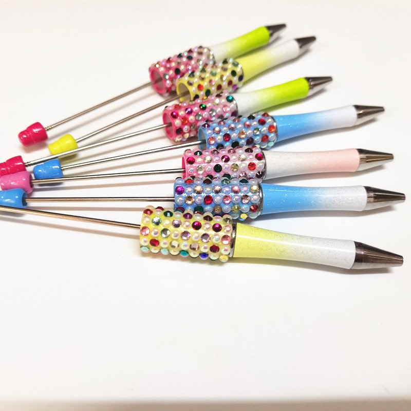 Candy Diamond Kids Diy Charms Beaded Gift Decorative Cute Ballpoint Ball Point Focal Pens Beadable Pens