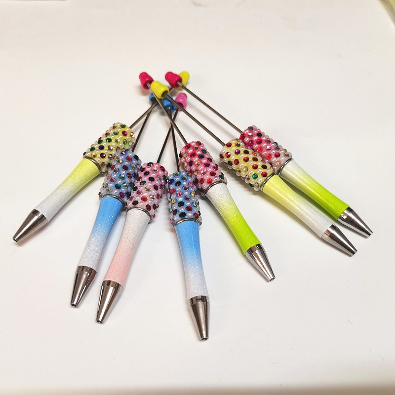 Candy Diamond Kids Diy Charms Beaded Gift Decorative Cute Ballpoint Ball Point Focal Pens Beadable Pens