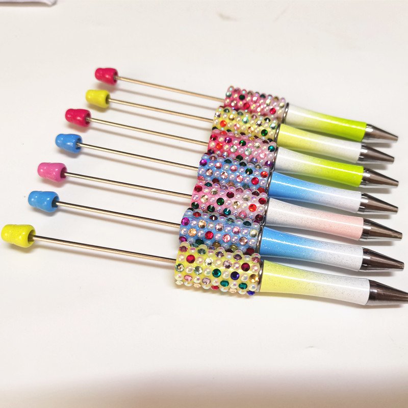 Candy Diamond Kids Diy Charms Beaded Gift Decorative Cute Ballpoint Ball Point Focal Pens Beadable Pens