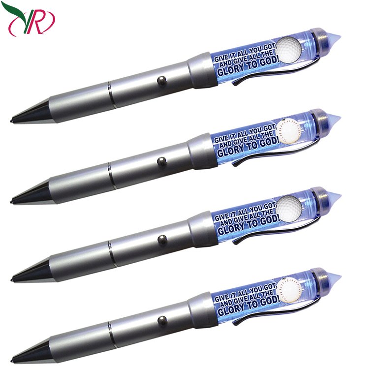 New Products Wholesale Led Liquid Ballpoint Pens With 3D Floater Inside Metal Liquid Floating Pens With Led Light Floating Pen