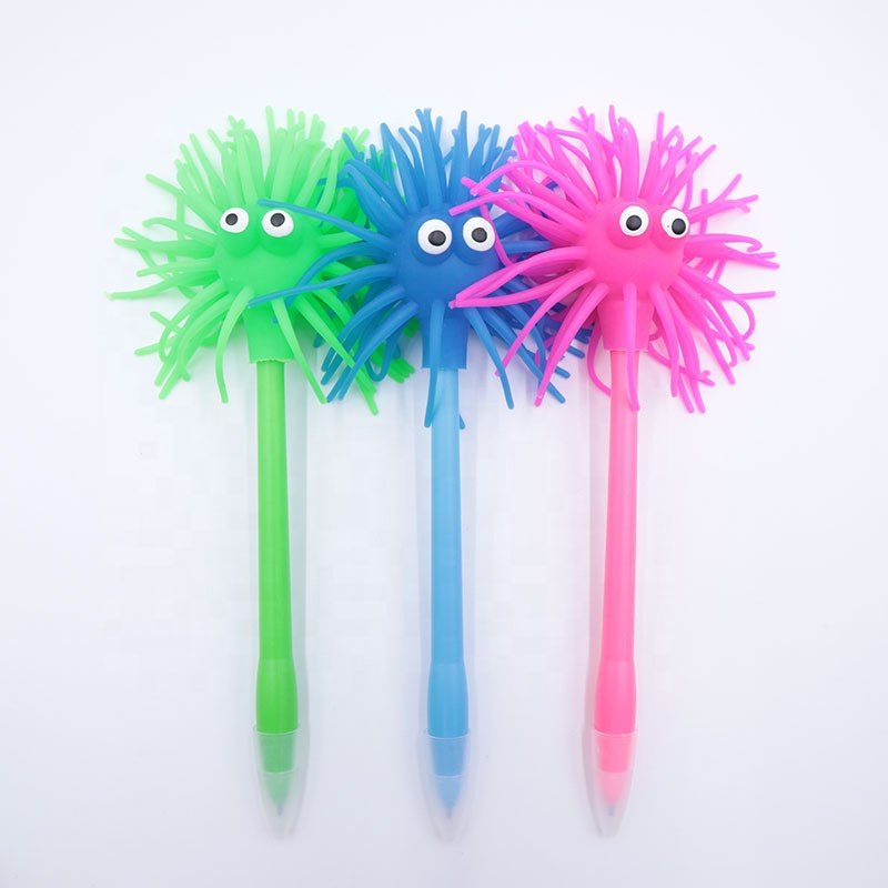 Creative stationery stress-reducing material gifts pens plastic cartoon ballpoint pens