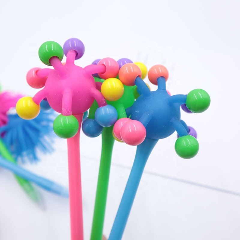 Creative stationery stress-reducing material gifts pens plastic cartoon ballpoint pens
