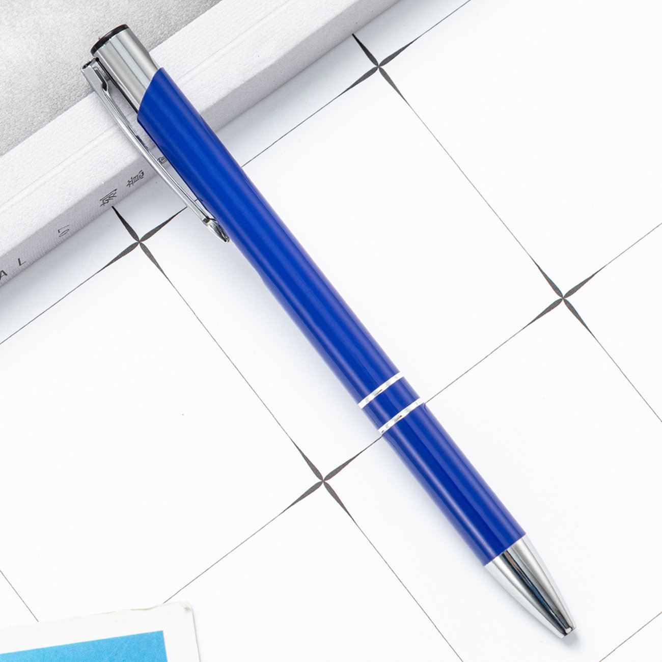 Hot Selling Custom Logo Metal Ballpoint Pen Colorful Press Action Design for Office Use and Gift Giving