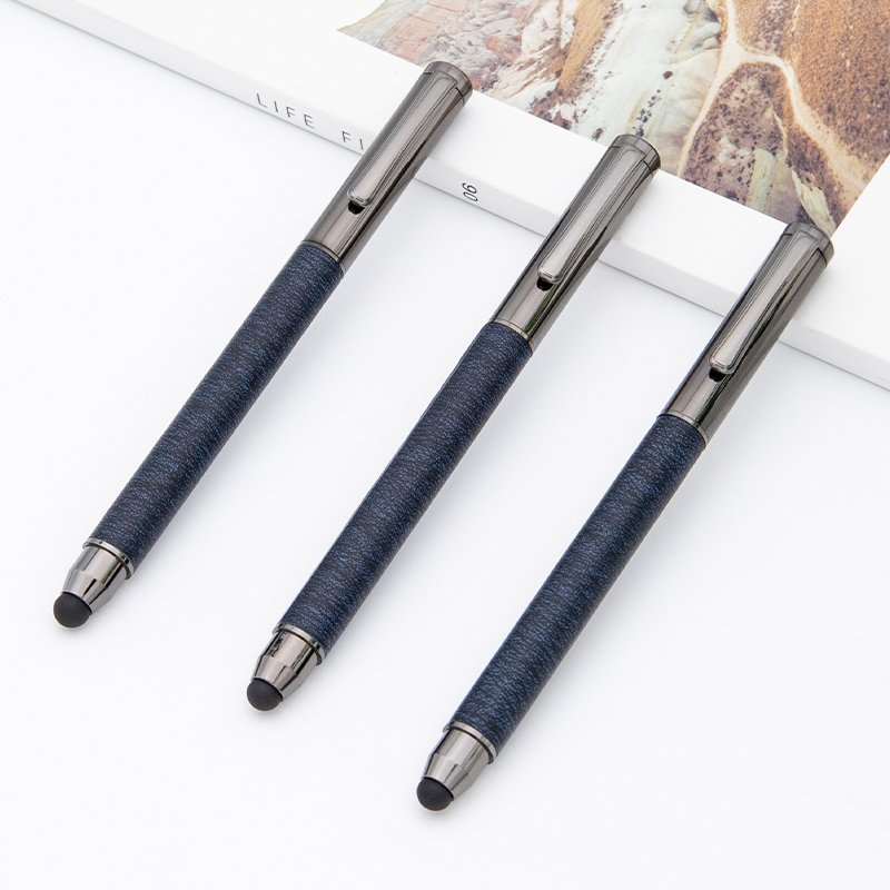 2024 New design steel material metal ball pen for promotion metal twist ball pen with stylus