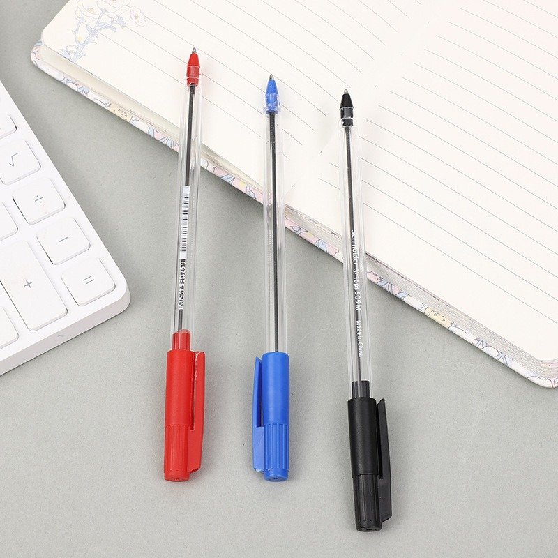 OEM Stylo Gel Cheap High-value student oil pen creativity rod plug box Transparent Ballpoint Pen Gel Pen 1009