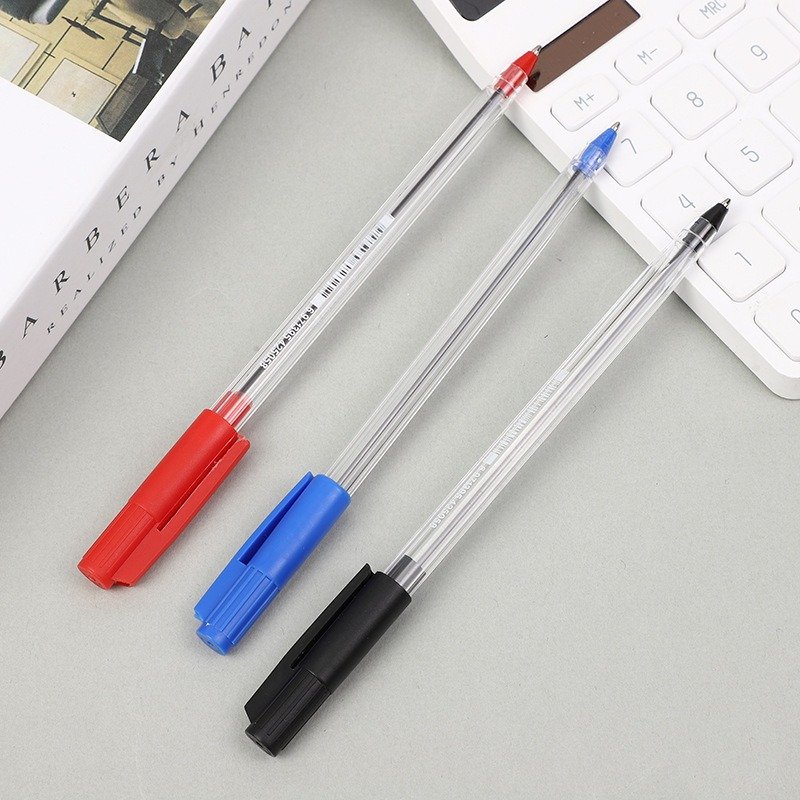 OEM Stylo Gel Cheap High-value student oil pen creativity rod plug box Transparent Ballpoint Pen Gel Pen 1009