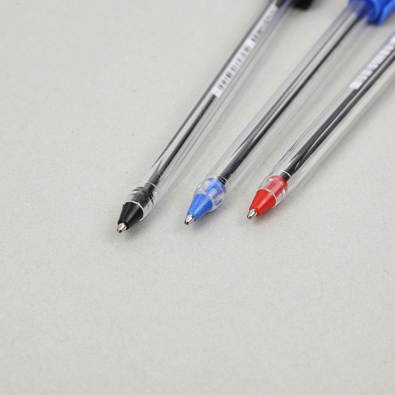 OEM Stylo Gel Cheap High-value student oil pen creativity rod plug box Transparent Ballpoint Pen Gel Pen 1009