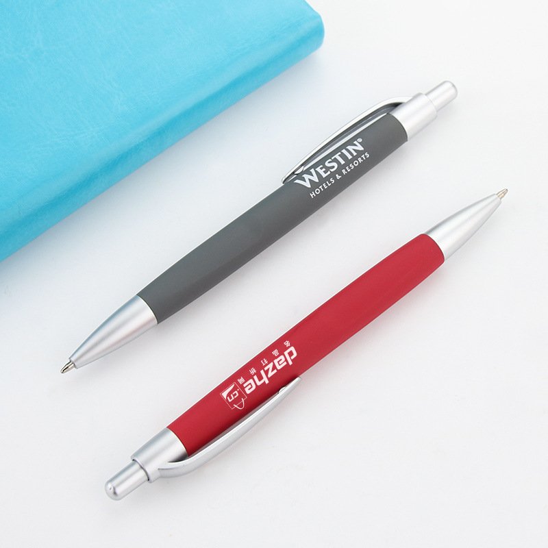 mega Wholesale Advertising Rubber Promotion Pen With Plastic Promotional Personalized Ballpoint pen Custom Logo
