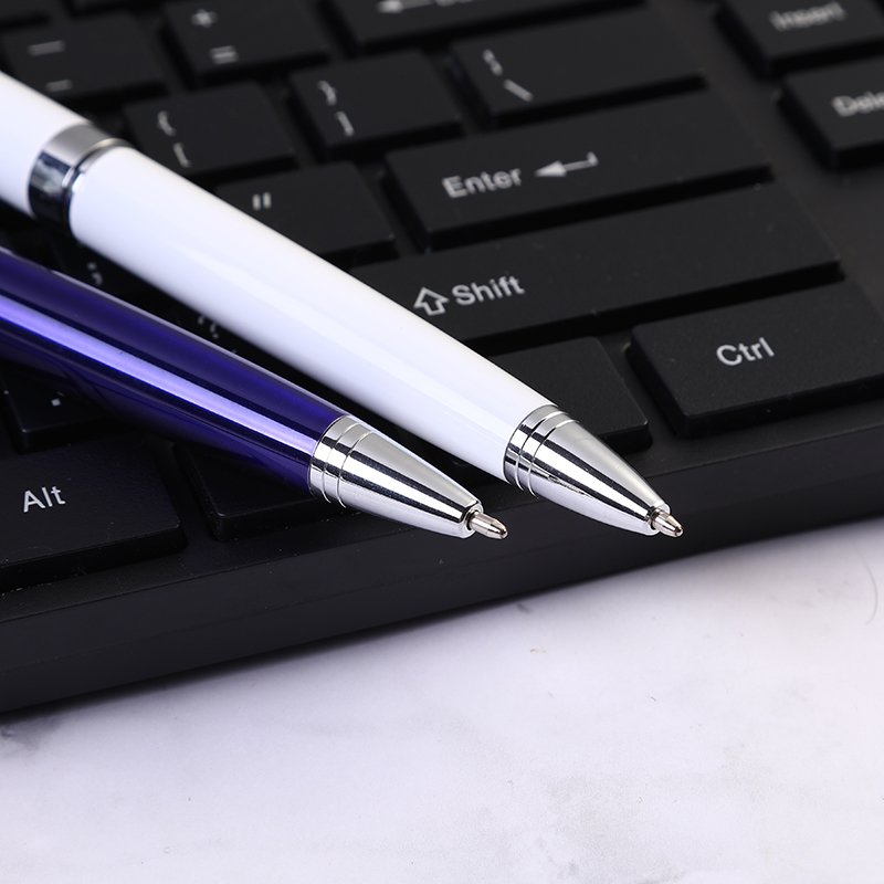 Ballpoint pens business with custom logo Touch Screen Stylus Laser Logo Metal Gift Pen