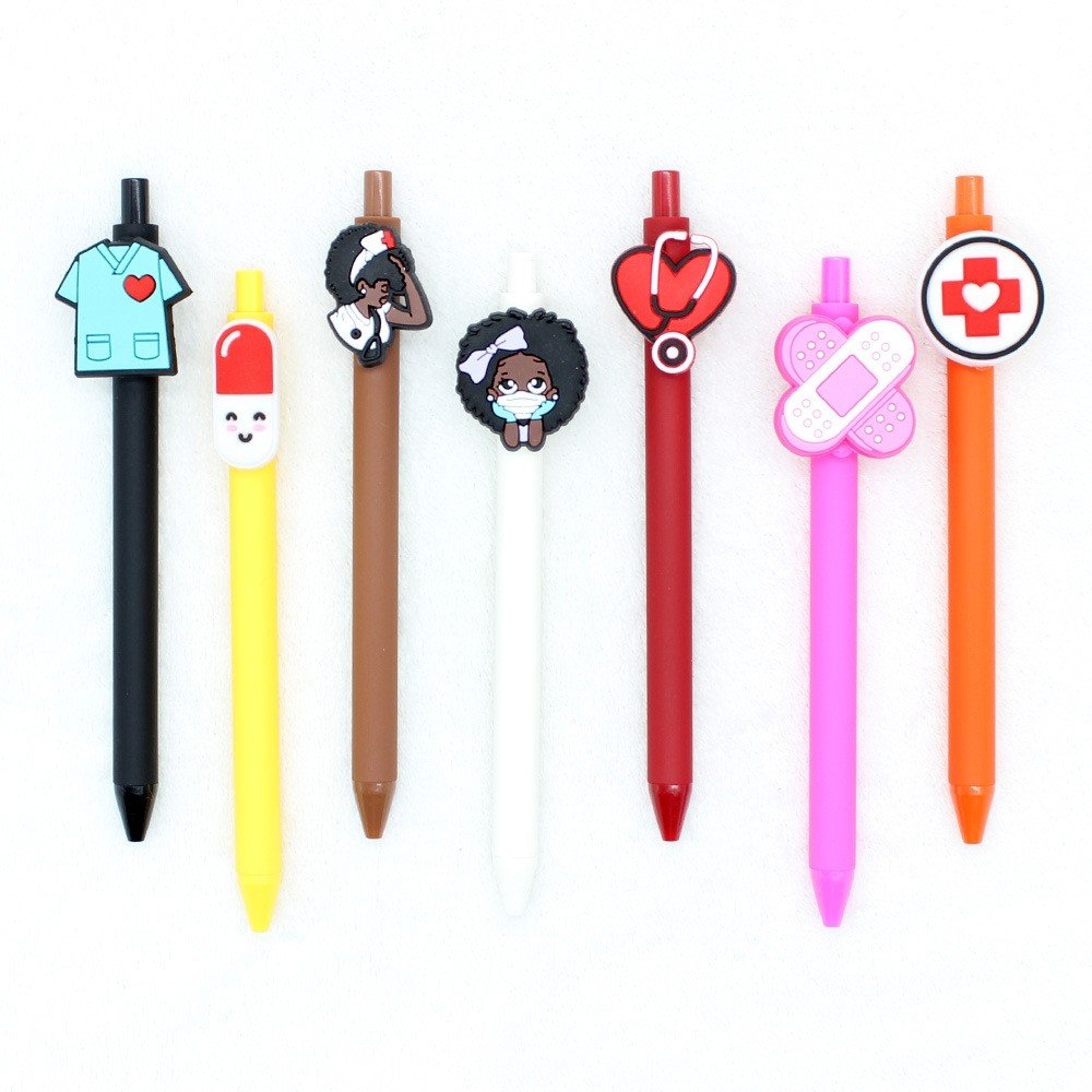 China Ballpoint Pens With Custom Pens Logo Printed Soft PVC ,Acrylic 3D Cartoon Plastic Pens