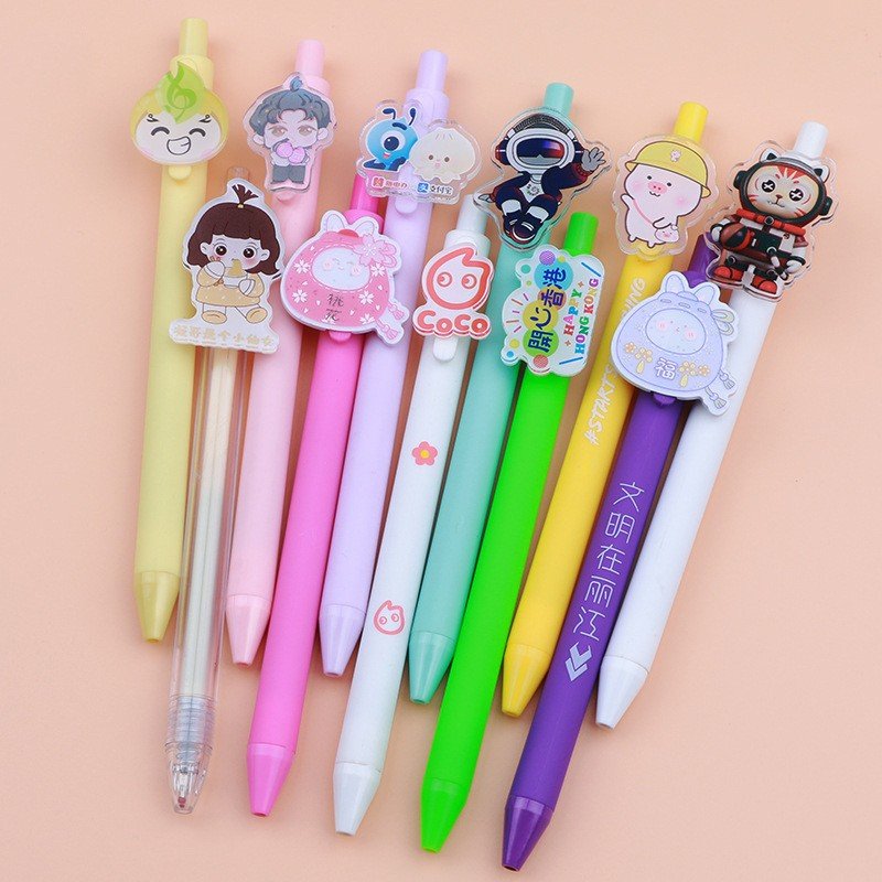 China Ballpoint Pens With Custom Pens Logo Printed Soft PVC ,Acrylic 3D Cartoon Plastic Pens