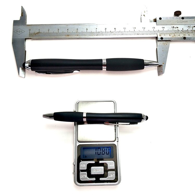 Promotional Gift LED Light Up Pen Touch Screen Pen Business Laser Logo Stylus Ballpoint Pens with custom logo