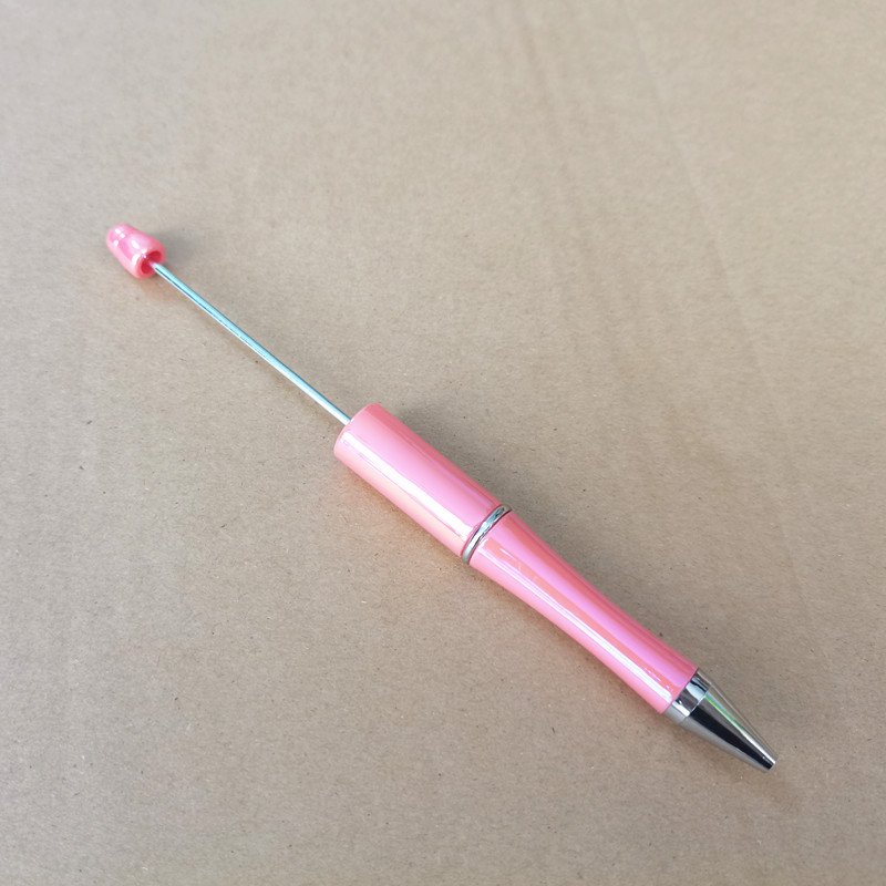 UV gradient plastic metallic color beads pen creative gradient colors beaded pen creative add silicone beads blank ballpoint pen