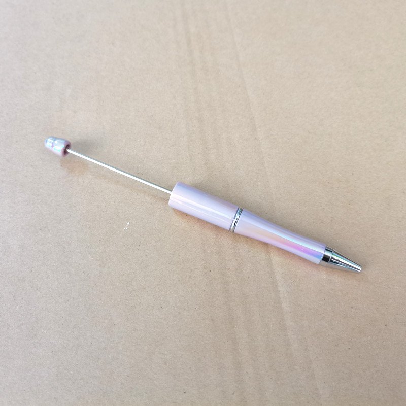 UV gradient plastic metallic color beads pen creative gradient colors beaded pen creative add silicone beads blank ballpoint pen