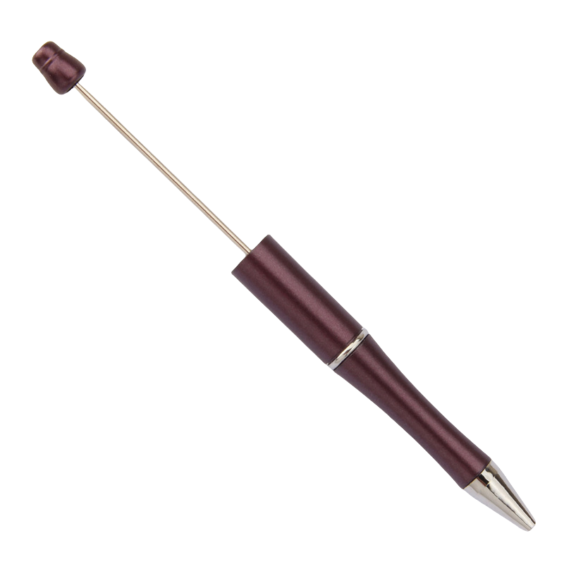 Customizable Bead Accessories Plastic Black With 1.0mm Width Diy Beadable Ballpoint Pens For Girls
