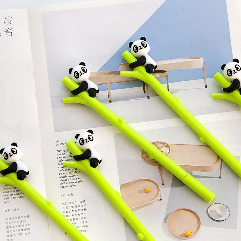 Cute Panda Shape Gel Pen 0.5mm Black Ink Pen Canetas Criativa Kawaii Stationery Office School Supplies