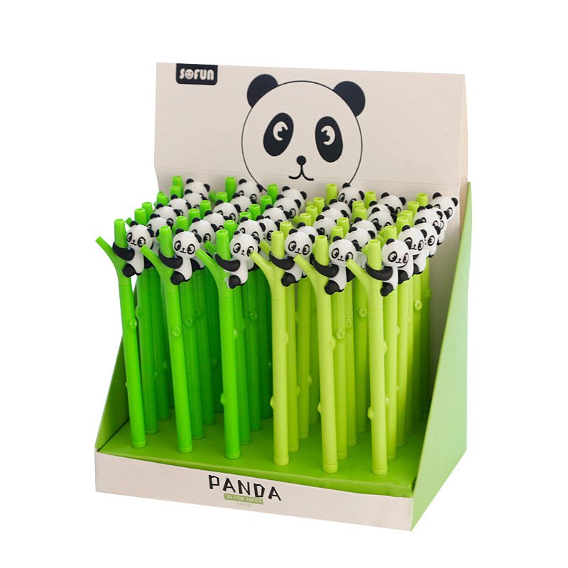 Cute Panda Shape Gel Pen 0.5mm Black Ink Pen Canetas Criativa Kawaii Stationery Office School Supplies